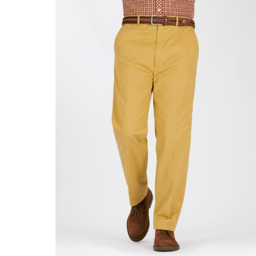 Peter Christian Mustard Flat Front Chinos MT22